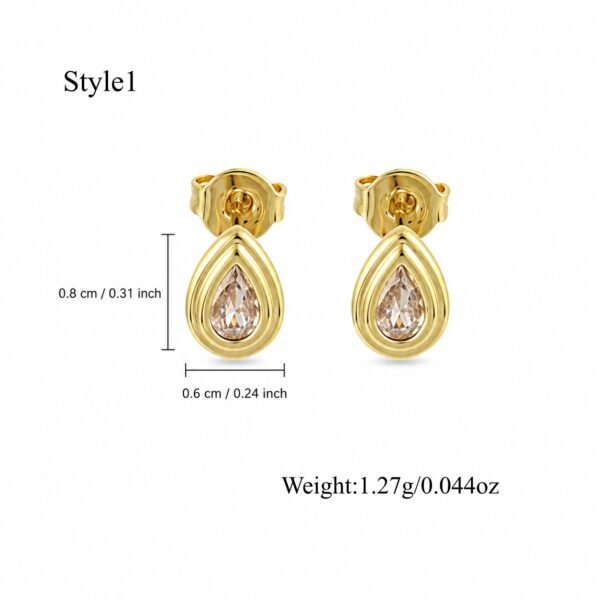 Aretes Gota Oro