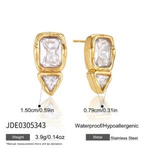 Aretes Cristal Deco