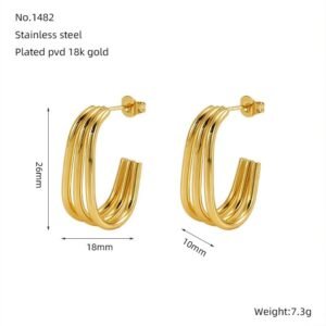Aretes Aro Doble
