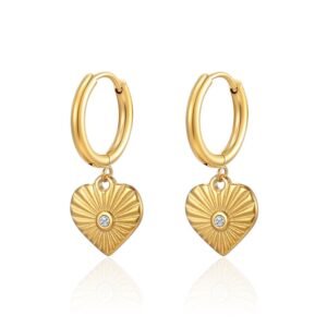 Aretes Corazón Perla
