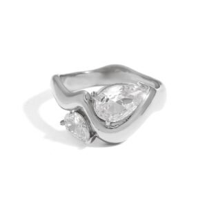 Anillo Onda Cristal