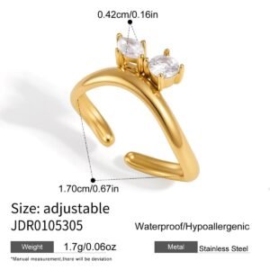 Anillo Corona Cristal