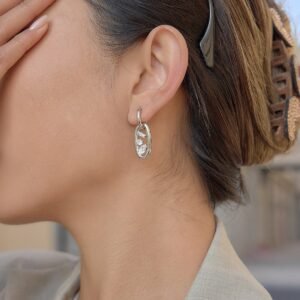 Aretes Aro Cristal